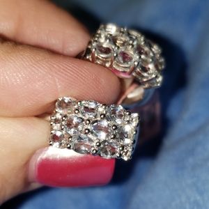 1.2 cm Brazilian Aquamarine Oval Hoop Earrings, Sterling Silver, 3.48 carats,NWT